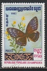 1983 Cambodia - Sc 387 - used VF - 1 single - Butterfly