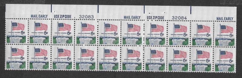 UNITED STATES SC# 1338D  PB/20 VF/MNH