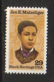 #2567 MNH 29c Jan Matzeliger Black Heritage 1991 Issue