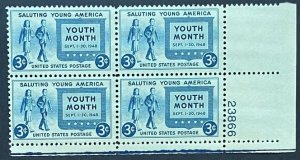 (S6Bd) US: 1948 3 cents stamp block