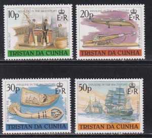 Tristan Da Cunha # 434-437, 19th Century Whaling, NH 1/2 Cat.