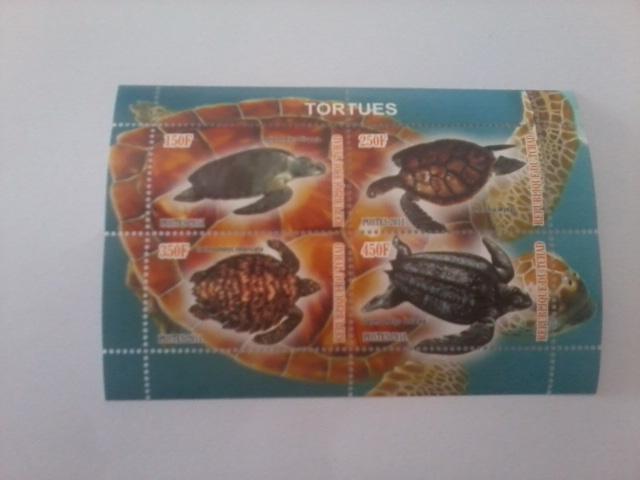 TCHAD CHAD SHEET MNH TURTLES REPTILS