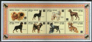 Sierra Leone 1994 Chinese New Year Dogs Animals Sc 1717 Sheetlet MNH # 6330