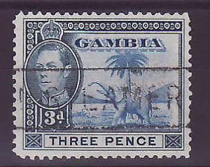 Gambie Gambia Cancelled Steamer 3 p Elephant Posted on steamer