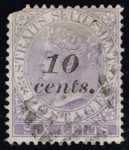 Straits Settlements #33 Queen Victoria; Used - Faulty