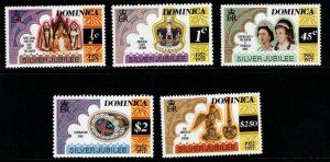 DOMINICA SG562/6 1977 SILVER JUBILEE MNH