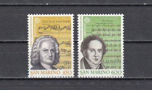 San Marino, Scott cat. 1081-1082. Europa-Composers issue.