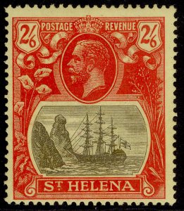 ST. HELENA GV SG109, 2s 6d grey & red/yellow, M MINT. Cat £24.