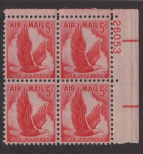 C50 5c Eage 26053 UR Plate Block