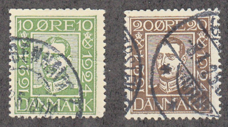 Denmark - 1924 - SC 167,175 - Used