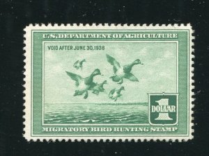 RW4 Scaup Ducks Duck Federal Duck Stamp 1937