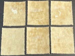 ALBANIA # 35-40--USED---COMPLETE SET---1913