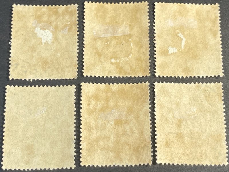 ALBANIA # 35-40--USED---COMPLETE SET---1913