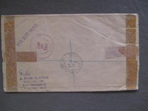 1967 Trinidad & Tobago To USA Registered Airmail Cover (UU16)