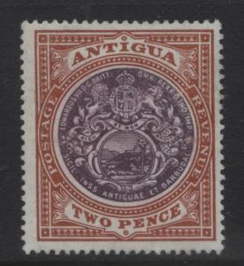 Antigua - Scott 23 - Seal of the Colony -1903 - MVLH - 2p Stamp - WMK - 1