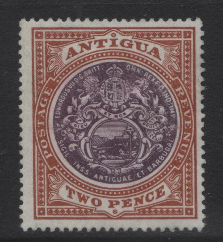 Antigua - Scott 23 - Seal of the Colony -1903 - MVLH - 2p Stamp - WMK - 1