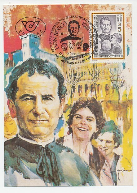 Maximum card Austria 1988 Don Bosco