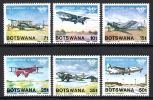 Botswana - 1984 40th Anniversary of ICAO Set MNH** SG 562-567