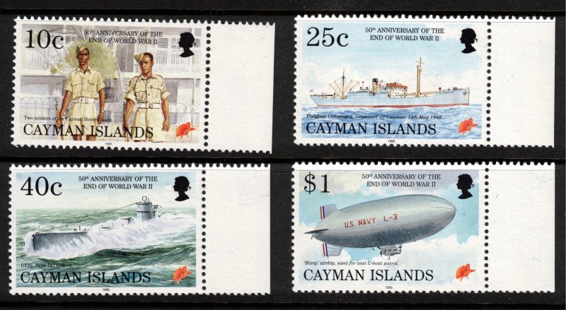 CAYMAN ISLANDS - 50th Anniversary of the End of WWII - 1995 SG 805 -808 CV £8