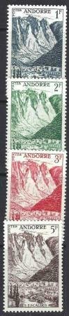 Andorra French 1955-1958 SC 124-142 Mint Set (.65 Used)