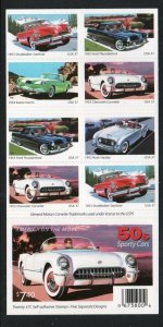 ALLY'S STAMPS US Scott #3935b 37c Sporty Cars - Booklet [20] MNH F/VF [BP-29a]