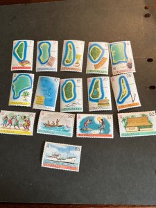 Stamps Tuvalu 23-37 hinged