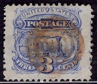 US Stamp Scott #114 USED w/ rare +$200 Brown Cancel SSCV $216. MAMMOTH Margins!