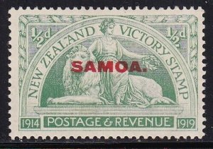 Album Treasures Samoa Scott # 136 1/2p Victory Overprint MNH LH-