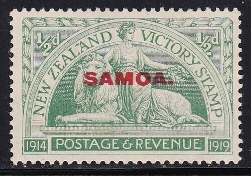 Album Trésors Samoa Scott #136 1/2p Victoire Surimpression Excellent État LH
