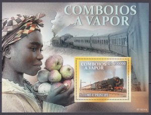 2010 Sao Tome and Principe 4399/B757 Locomotives 10,00 €