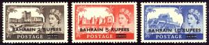 HALF-CAT BRITISH SALE: BAHRAIN #96-98 Mint