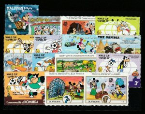Cartoons Animated Cartoons Disney Nice Selection Topical Stamps 15707-