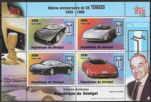 Senegal MNH S/S Tomasso Italian Cars 1999