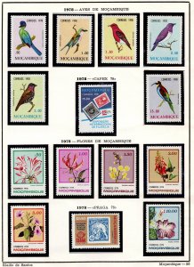 Mozambique vintage collection 1978 2 sheets #55-6 MH 27 stamps various themes G