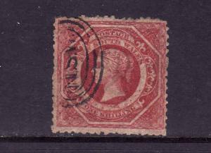 Australian States-NSW-Sc#42b-used-1sh carmine perf 12-1860-6