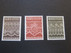 Denmark 1980 Sc 675-77 set MNH