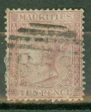 JG: Mauritius 42 used CV $57.50