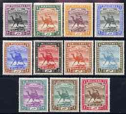 Sudan 1902-21 Camel Postman set of 11 mtd mint SG 18-28