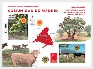 Spain / Spanje - Postfris/MNH - Sheet Gastronomy, Madrid 2025