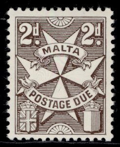 MALTA QEII SG D35, 2d brownish black, NH MINT.