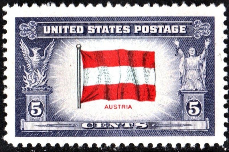 SC#919 5¢ Overrun Countries: Austria Single (1943) MNH