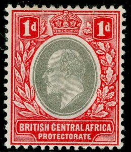 NYASALAND PROTECTORATE SG59, 1d grey & carmine, M MINT. WMK CA