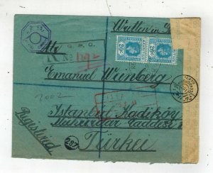 1943 Mauritius Jewish Internment Camp Cover Turkey Ignau Kahn Emanuel Weinberg