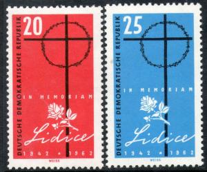 Germany-DDR VF MLH Cpl. Set Sc.#607-608  SCV $1.30