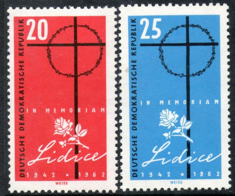 Germany-DDR VF MLH Cpl. Set Sc.#607-608  SCV $1.30