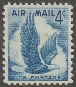 USA, Scott#c48,  used, hinged, air mail, eagle, blue