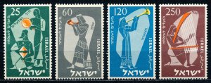 Israel #100-103  Set of 4 MNH