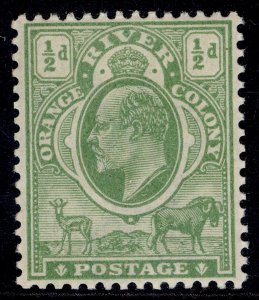 SOUTH AFRICA - Orange Free State EDVII SG139, ½d yellow-green, M MINT.