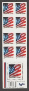 U.S. Scott #3549Be American Flag Stamps - Mint NH Booklet