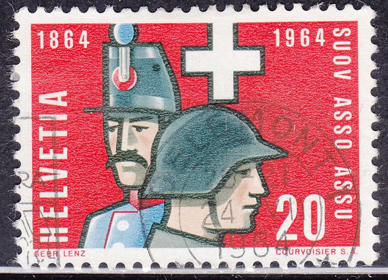Switzerland 436 USED 1964 Soldiers of 1864 & 1964
